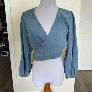 NWT Free People Small Jean Wrap Around Tie